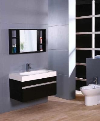 European Style Resin Basin MDF Bathroom Vanity