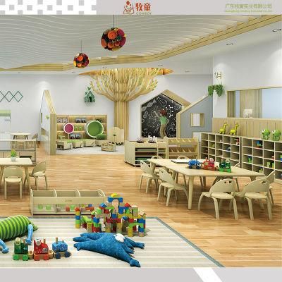 Preschool Toy Shelf Wooden Kindergarten Children Furniture