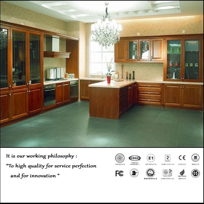 Classical Style PVC MDF Kitchen Furniture (FY5641)