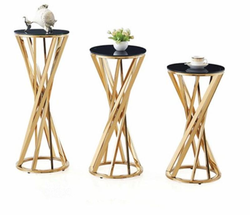 Wedding Tall Metal Table Centerpiece Stands Flower Vase Stand Gold Column Decoration