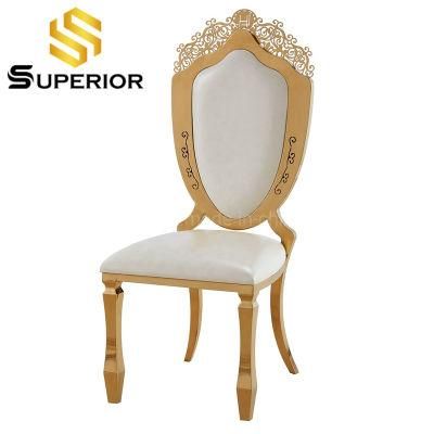 European Style Home and Home Restaurant Luxury Gold Dinner Chairs