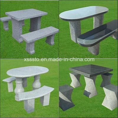 Outdoor Garden Granite Stone Tables and Chairs/Benches