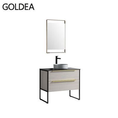 High Quality New Modern Goldea Hangzhou Mirror Cabinets Vanity Vanities Bathroom Furniture Cabinet