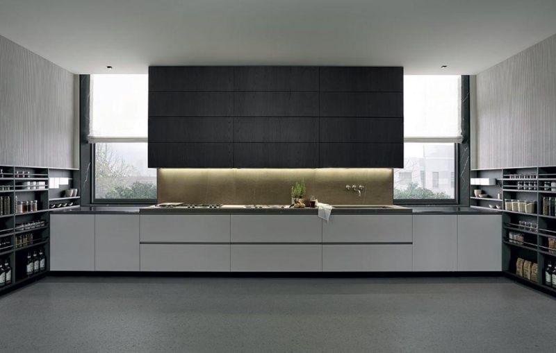 Customized Modern European PE Painting Finsh Handleless Design Furniture Kitchen Cabinets