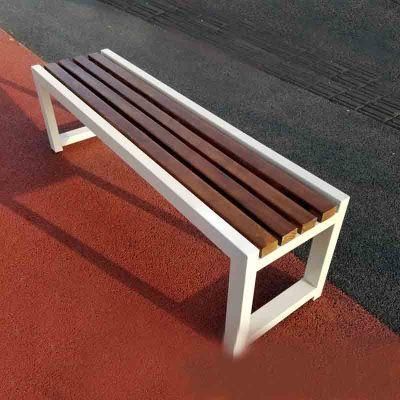 Commercial Metal Aluminum Bench Modern Outdoor Seating Patio Wooden Park Garden Bench