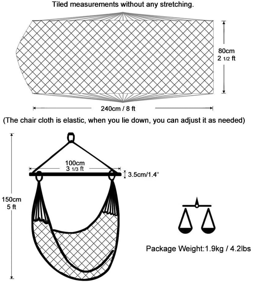 Brazilian Hanging Hammock Hamacas with Hardwares