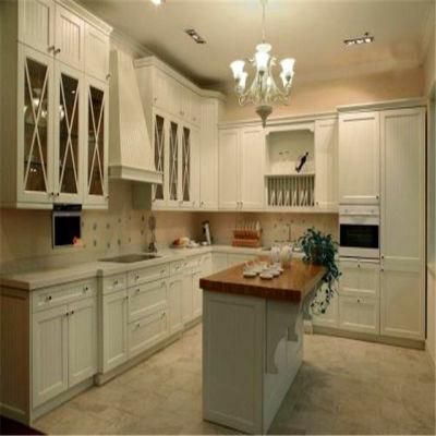 North American Customized Kitchen Pantry Furniture Classic Cherry Wood Kitchen Cabinets