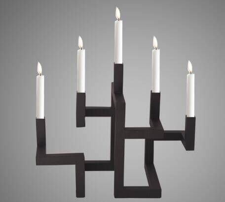 Metal Decorating Wedding Candelabra Customizable Candlestick Holder