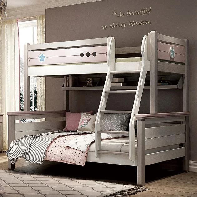 Pink Princess Bed Wooden Kids Bedroom Furniture