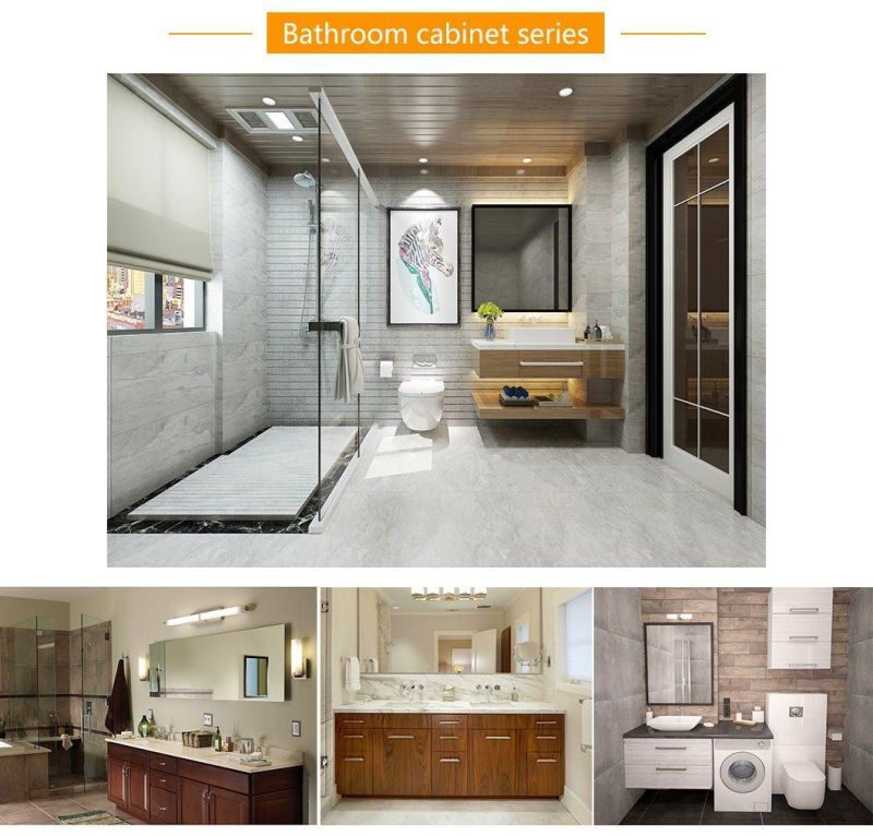 Floor-Standing Column Bathroom Unit Vanity with Drawers Washbasin Countertops Mirror