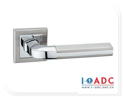 Modern Door Handles Zinc Alloy Heavy Duty Door Tubular Lever Lock for Steel Wooden Door Keyed Latch Black Bathroom Dummy Lockset