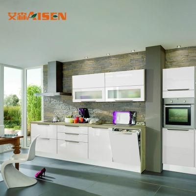 European Style Home Apartment Kitchen Cabinets with Modern Kitchen Designs