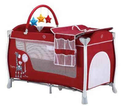 Multifunctional Easy Folding Baby Double Layer Playpen Bed Cribs