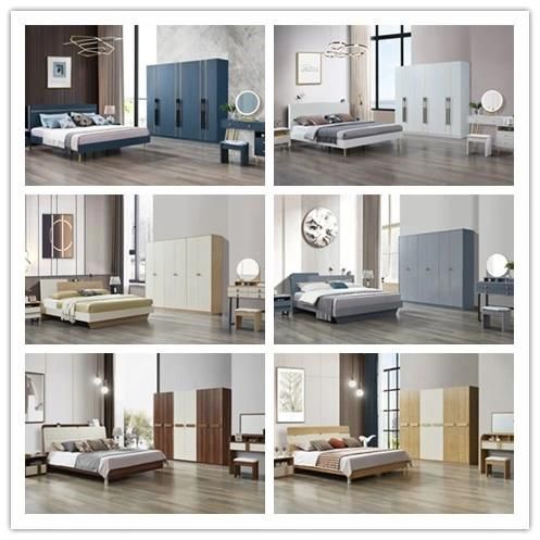 Modern Bedroom Furniture Luxury Design Solid Wood MDF Hotel Furniture Bed Set