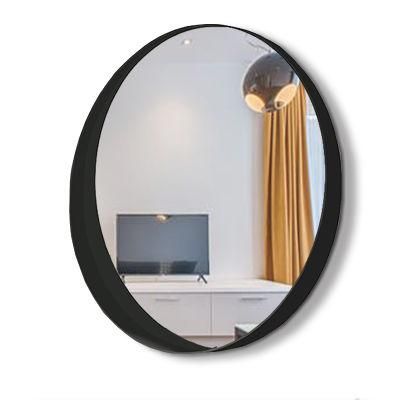 Fitted Living Room Furniture Creative Deep Black Frame Mirror Glass