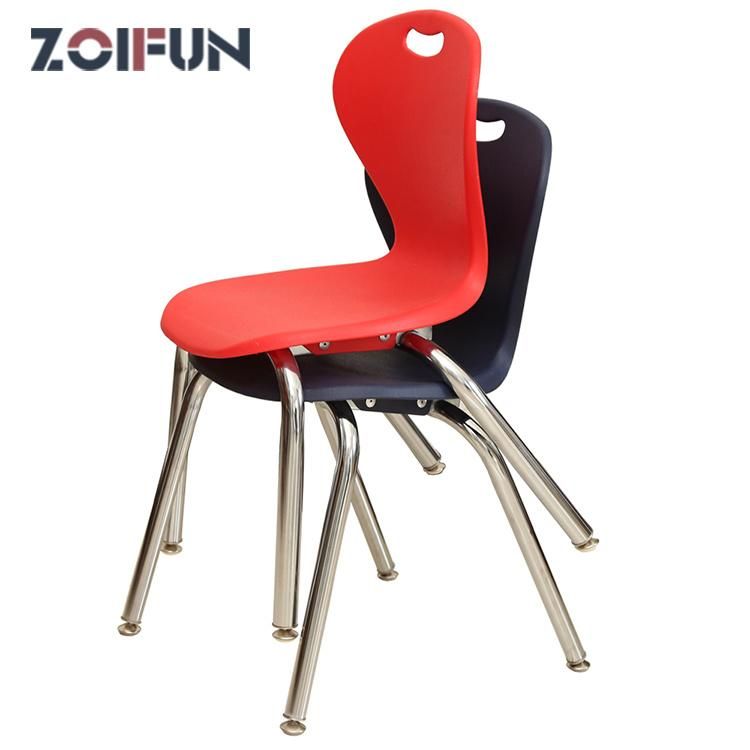 Hard Plastic PP Metal Stackable Anti-Slip Home School Company Classroom Chairs