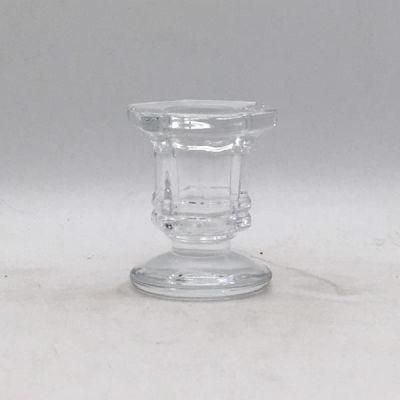 Transparent Romantic Candle Holder with Mini Size and Customized Spray Color