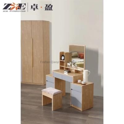 Modern Bedroom Furniture MDF Corner Dresser Kids Girl Makaup Set Fashion Mirror Table for Sale