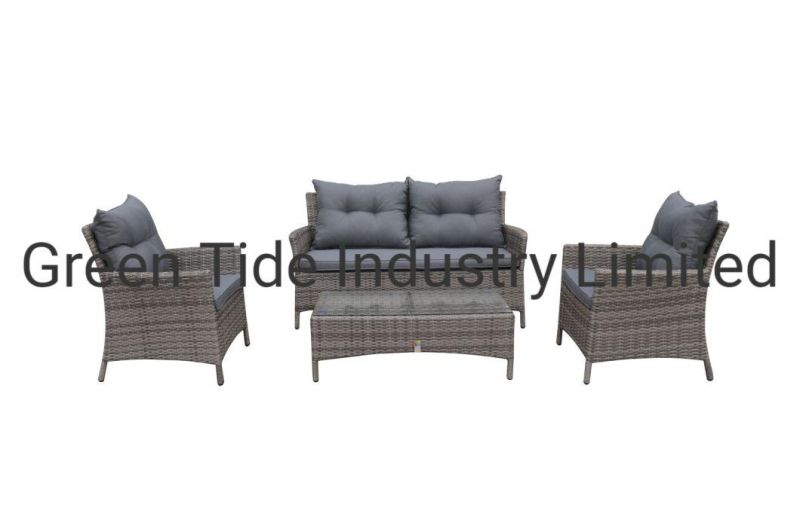European Style Outdoor Garden Furniture Rattan Sofa Set