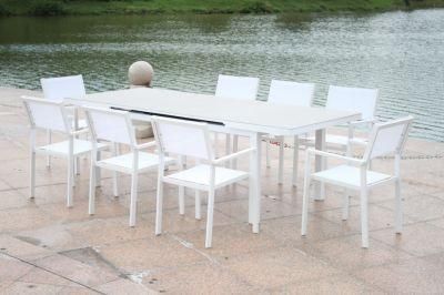 Outdoor European OEM Customized Foshan Garden Furniture Extensible Dining Table