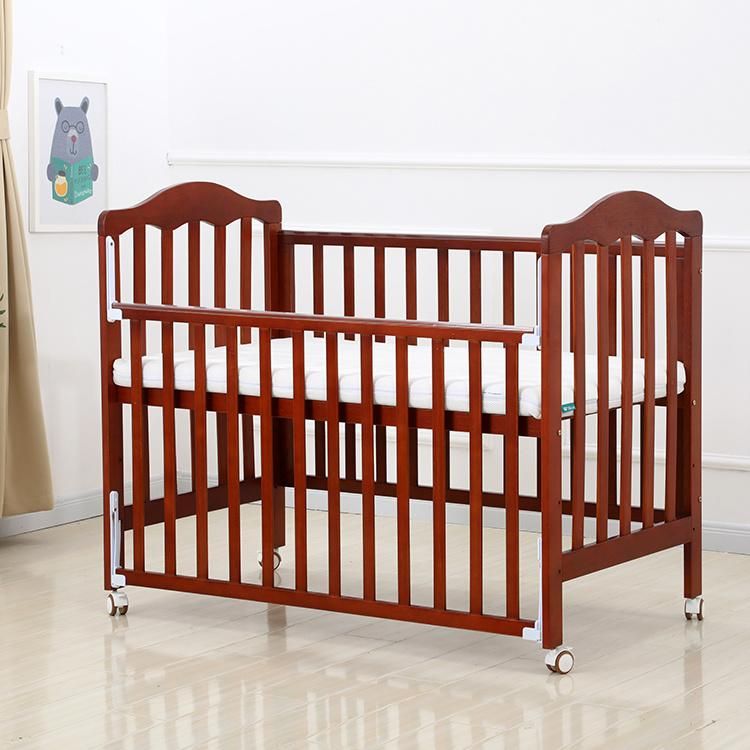 Wholesale Factory Price European Quality Portable Fashion Baby Crib Baby Bed Bedside Bed