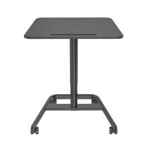 V-Mounts Home Office Height Adjustable Mobile Laptop Computer Desk Gas Spring Rolling Table with Wheels Vm-Fds107b