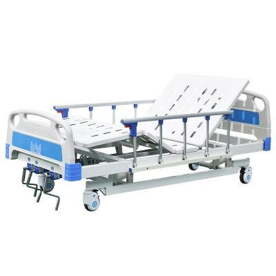 3 Function Hospital Bed Manual Metal Hospital Bed Hospital Medical Patient Bed Manufacturer