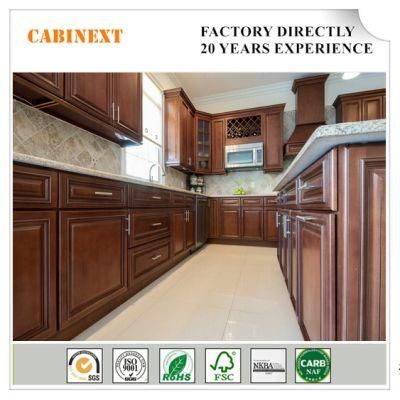 Solid Wood Raised Panel Style Customized Painted Kitchen Cupboards Wood Cabinets