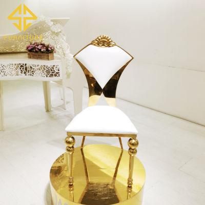 Luxury Nordic Gold Stainless Steel Dining Chairs Simple Fashion European Hotel Dining Room Table Chairs
