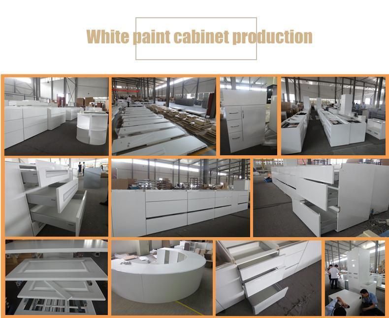 Wholesale High Quality L Shaped Stain Resistant Lacquer Kitchen Cabinet with Kitchen Island