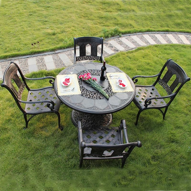 Patio Garden Outdoor Dining Cast Aluminum Furniture