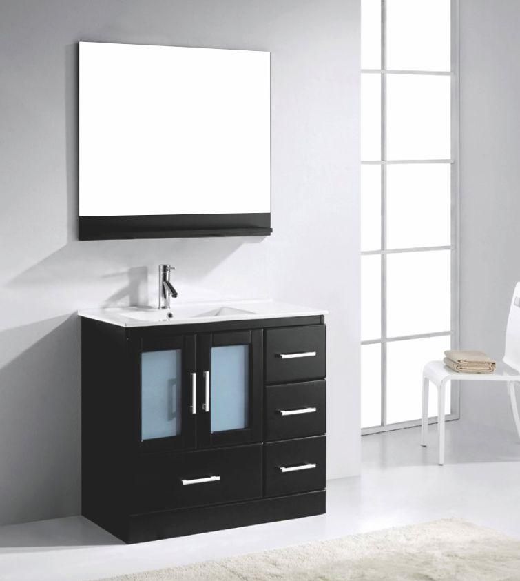 Solid Wood European Style Bathroom Vanities and Cabinets