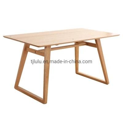 Low Price European Dining 4 Seat Wooden L Dining Table Sets