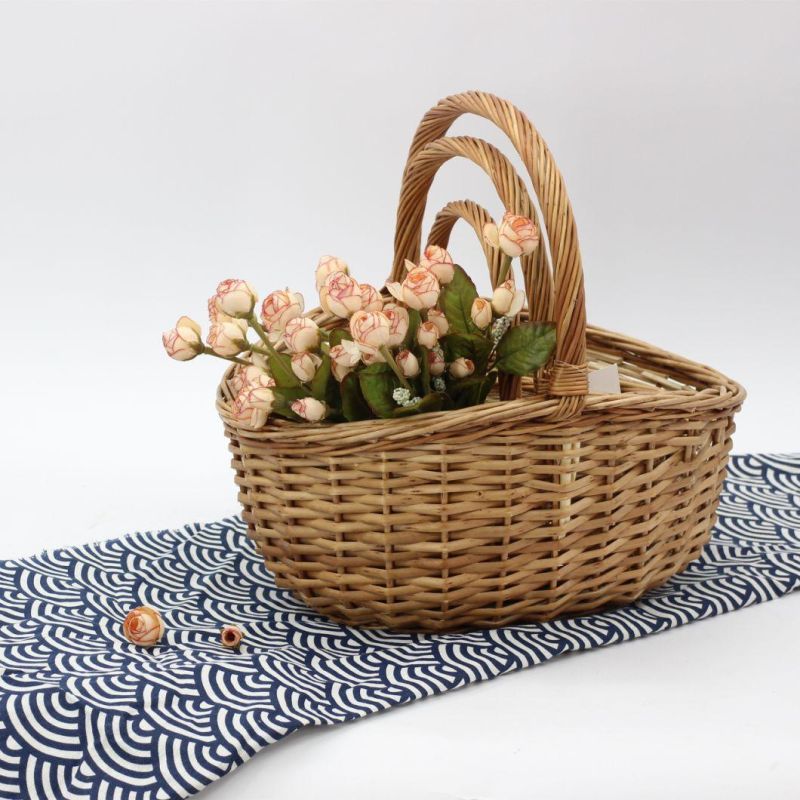 Manufacturers Custom Hand-Woven European and American Style Shopping Baskets