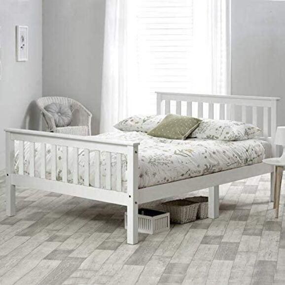 Kids Children Floor Solid Pine Wooden Bed Frame Bedroom Furniture
