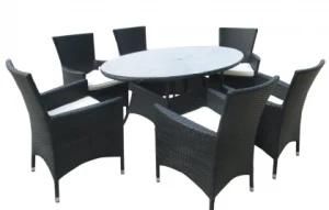 7PCS Oval Table Dining Set