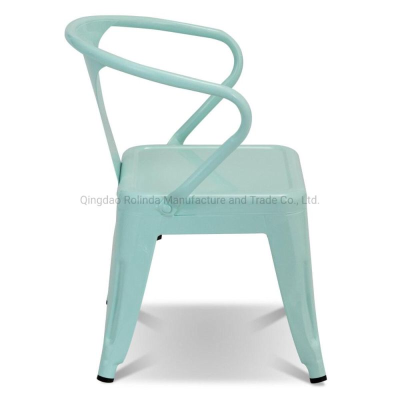 Wholesale Classic Design High Quality Children Tolix Chair, Colorful Durable Kids Tolix Dining Chair, Can Be Used Indoor or out with Power Coated Finish