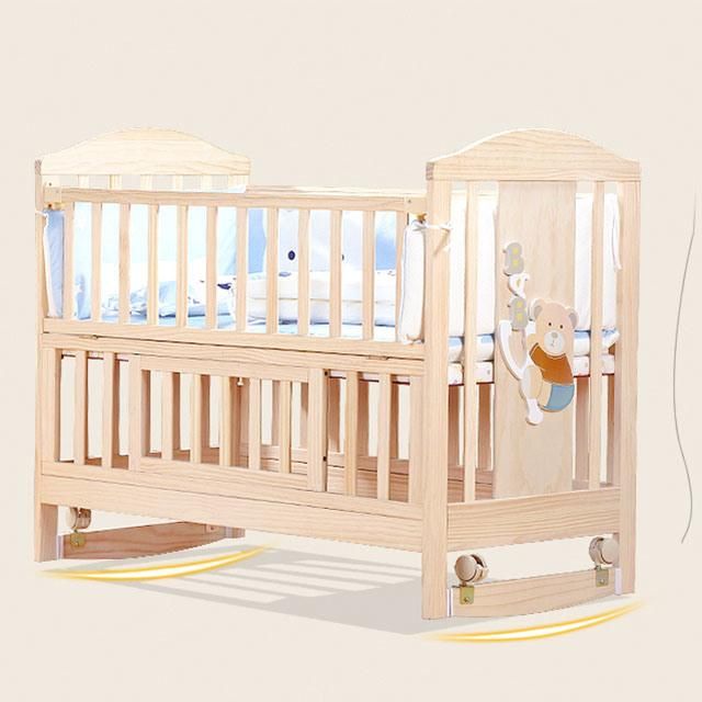 Baby Bed Wooden White, Custom Large European Cribs