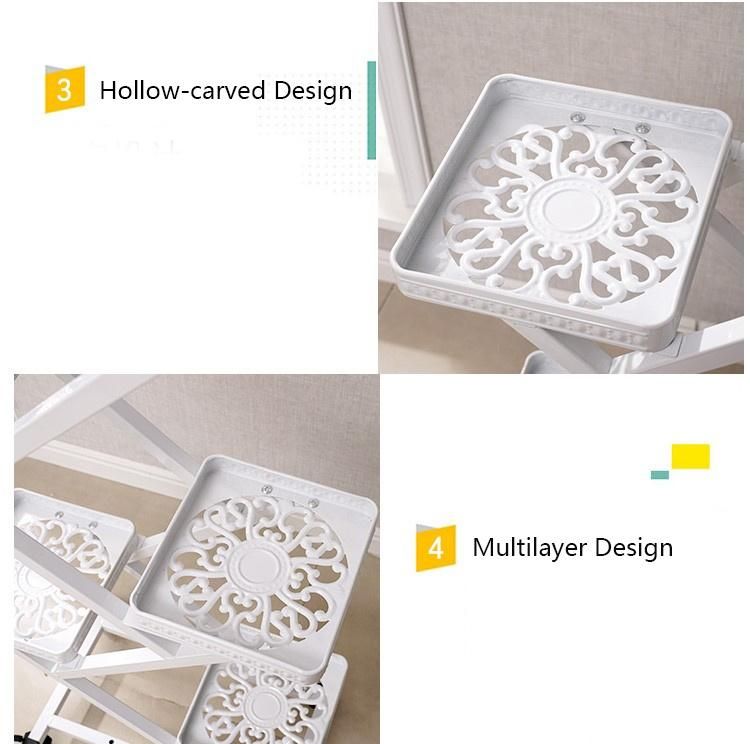 Modern Furniture Design with Universal Pulley for Hotel Metal Flower Stand