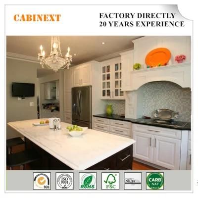 American Modern Style Solid Wood White Shaker Kitchen Cabinets Furniture