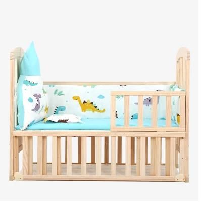 European French Solid Wood Bedroom Furniture Baby Cots and Baby Beds with Storage
