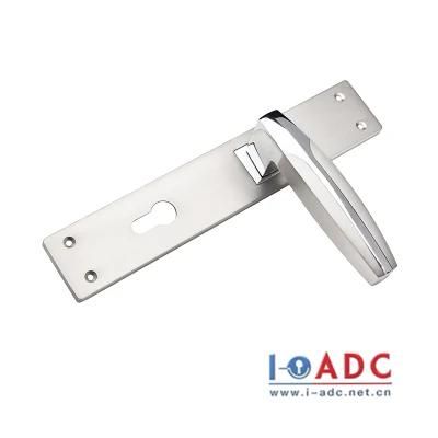 Main Door Hardware Home Lock Room Door Lever Handle Lock with Zinc Long Plate