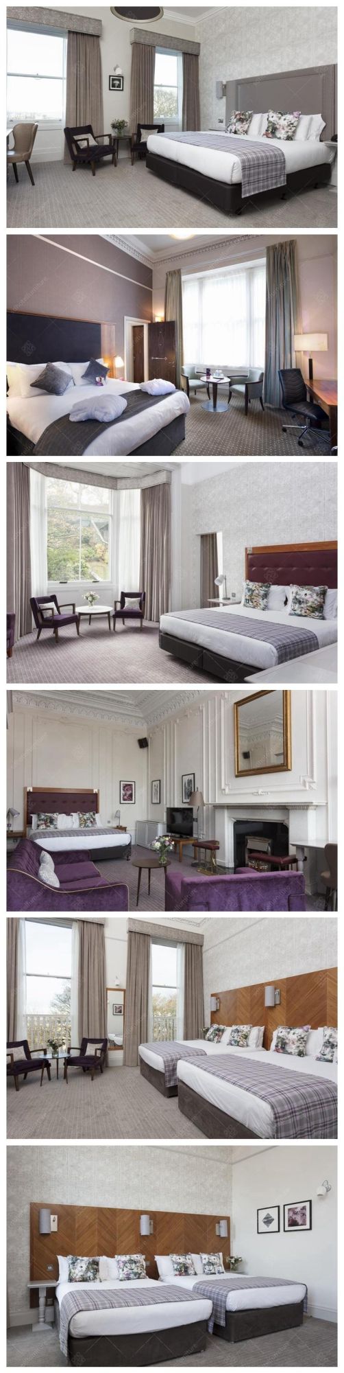 Contemporary Design European Hotel Bedroom Furniture Sets for Sale