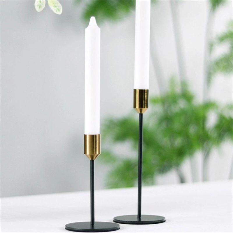 Metal Candlestick Creative Decoration Nordic Single Head Candlestick Romantic Valentine′ S Day Gift