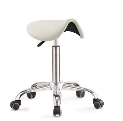 High Quality PU Foam Anti-Static Saddle Chair Ergonomic PU Salon Saddle Stool