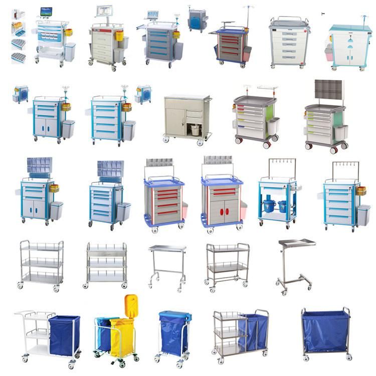 Hot Sales Luxury European Style Medical Equipment Medicine Trolley Cart