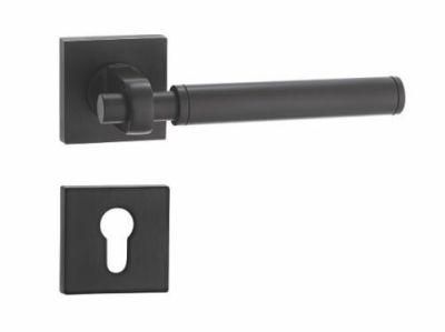 New Black Matt/Brushed Brass Aluminum Knurled Furniture /Cabinet / Door Handle with Plate
