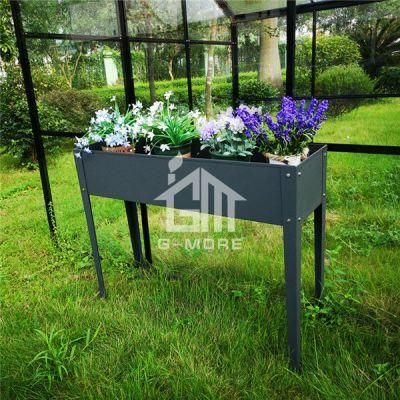 Aluzinc Coated Steel Planting Flowers Vegetable Galvinazed Steel Garden Raised Bed Planter