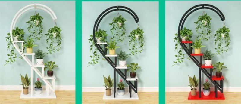 Hot Sales Home Decoration 5-Tier Steel Metal Flower Display Stand
