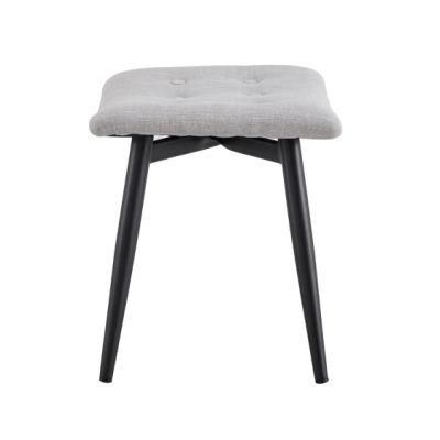 Modern European Style Room Furniture Button Dining Cover Velvet Fabric Dining Chair with Back Ring